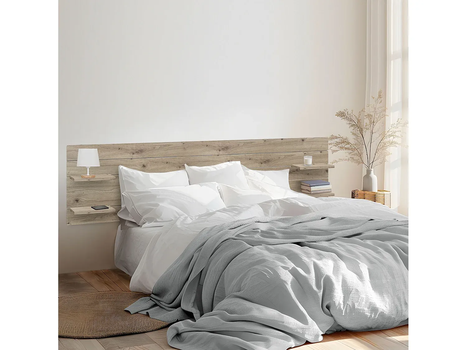 Schlafzimmer,Bettkopfteil und Bettüberbau,Bettkopfteil-Livavenao