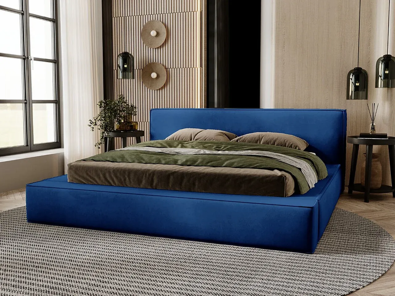 Schlafzimmer,Bereich Bett,Bett mit Bettkasten-Livavenao