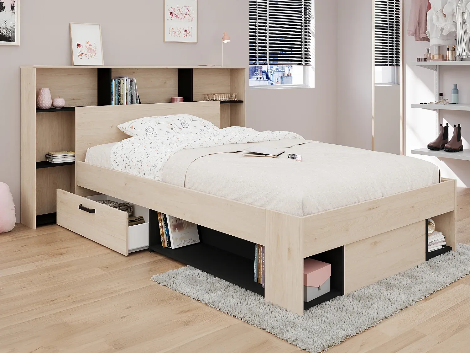 Schlafzimmer,Bettkopfteil und Bettüberbau,Bettkopfteil-Livavenao