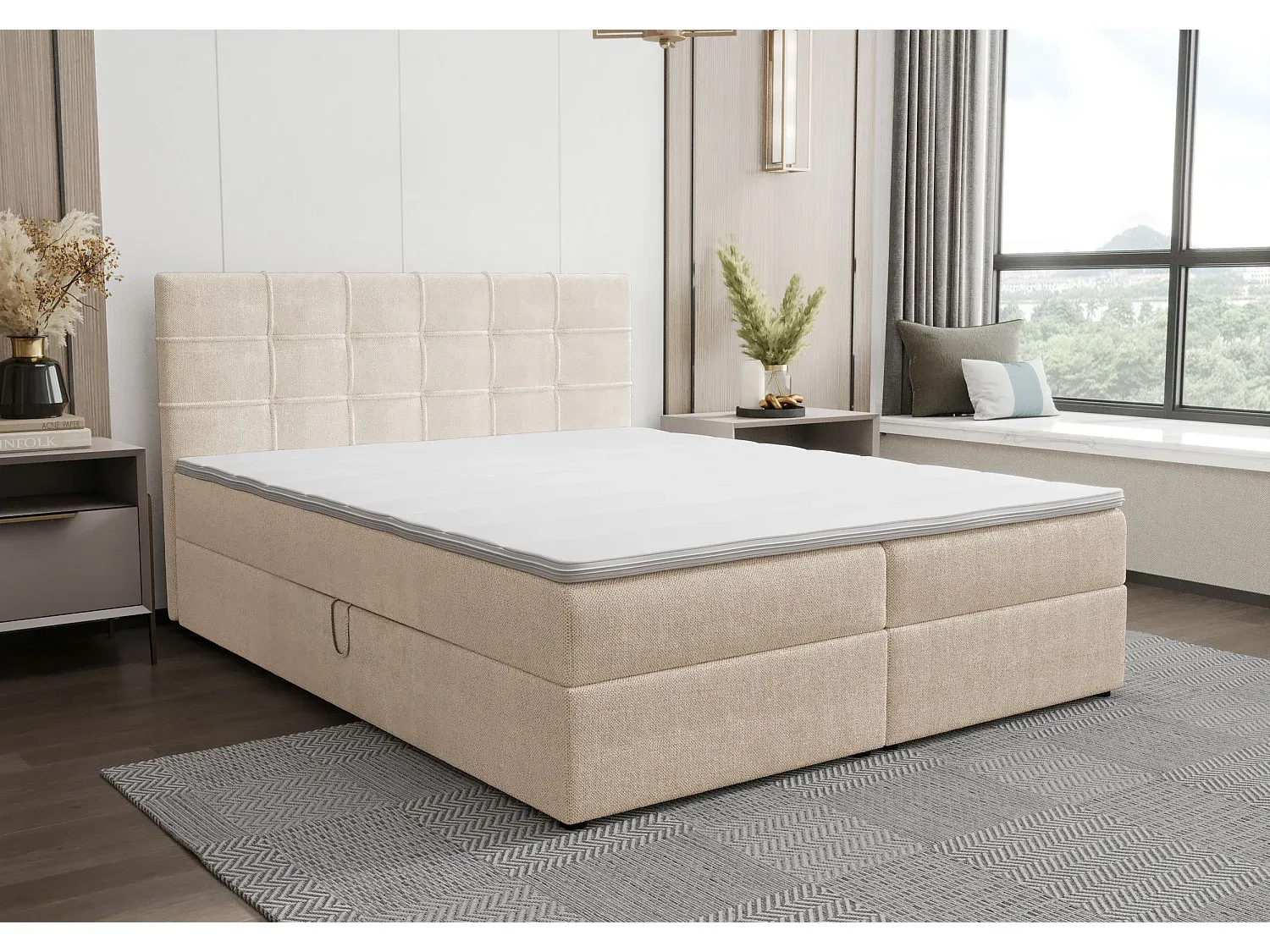Schlafzimmer,Bereich Bett,Boxspringbett-Livavenao
