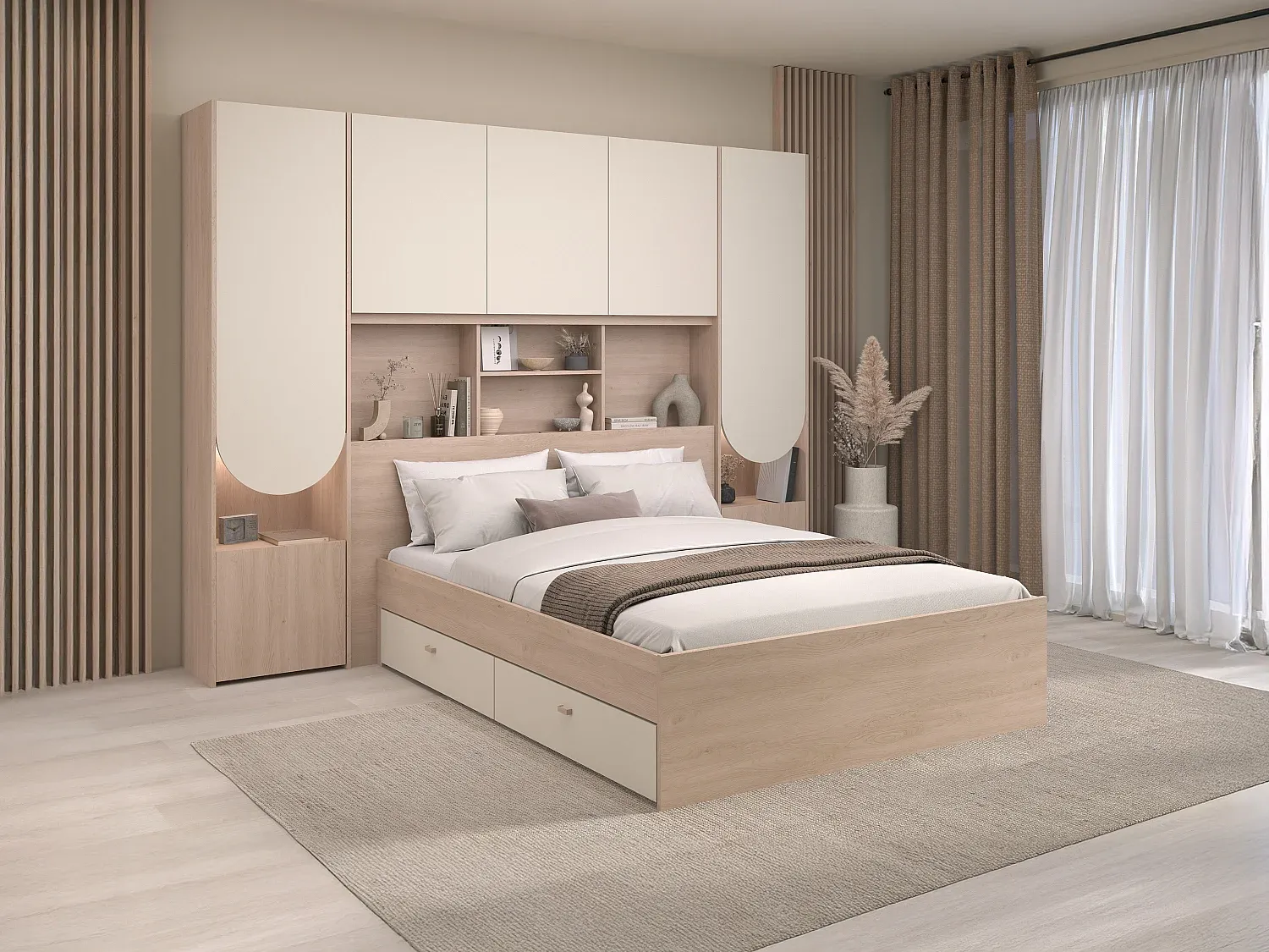 Schlafzimmer,Bereich Bett,Bettrahmen-Livavenao