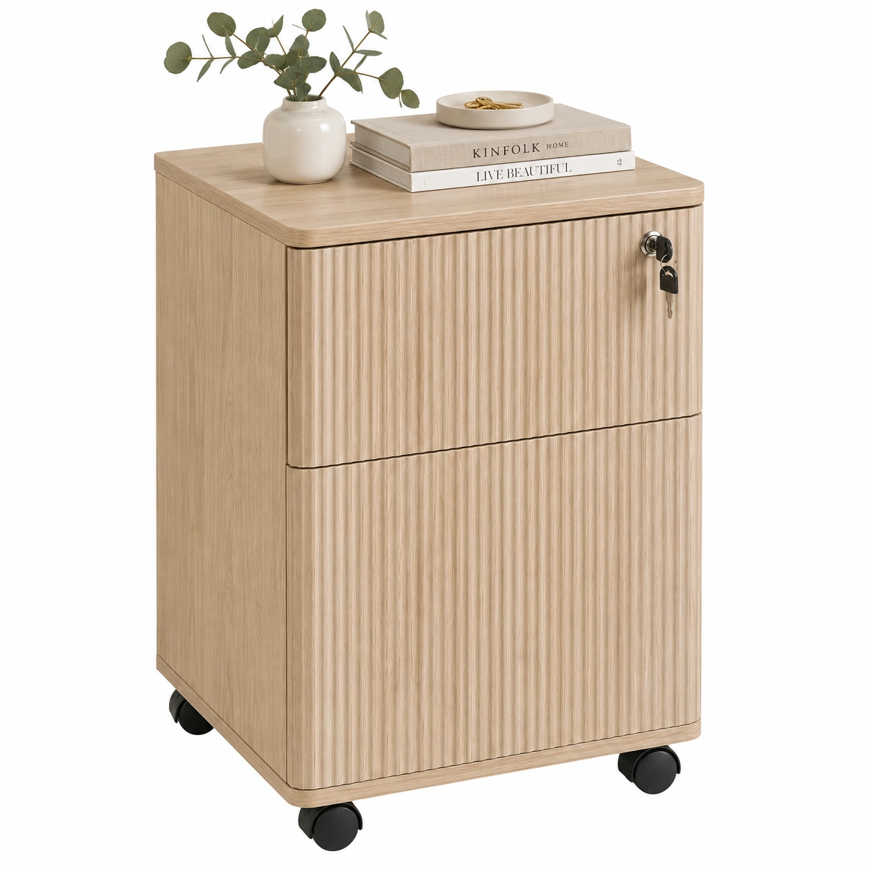Mesa auxiliar nordica con ruedas-nordviro