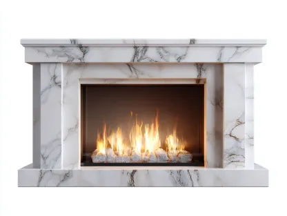 Cheminée électrique - panneaux techniques-verre-métal - 156 x 34 x 112 cm - blanc-beige-orange-noir - style moderne élégant-Nestuphaus