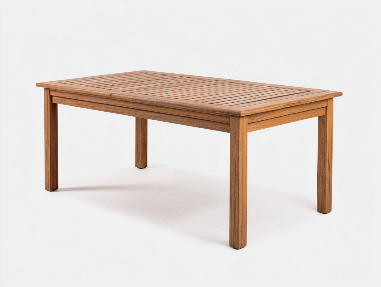 Table de jardin - Bois - 180 x 90 x 75 cm - Marron naturel - Style contemporain-Nestuphaus