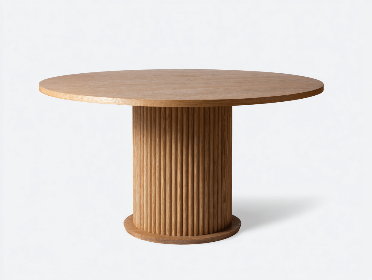 Table de jardin - Bois - 140 x 140 x 75 cm - Chêne clair - Style moderne-Nestuphaus