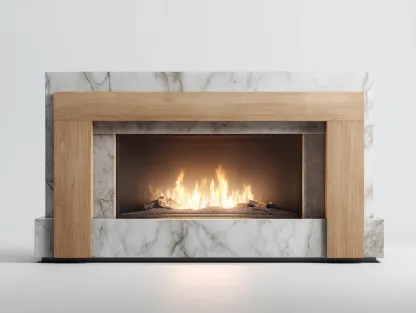 Cheminée électrique - panneaux techniques-verre-métal-décor bois - 170 x 34 x 108 cm - beige-blanc-gris-noir - style scandinave moderne-Nestuphaus