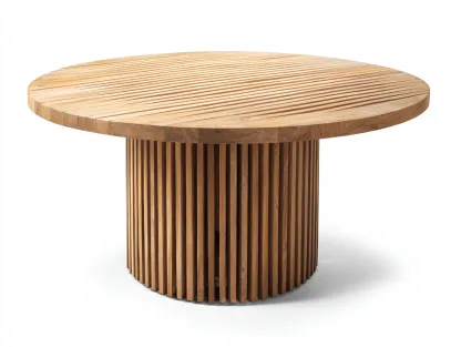 Table de jardin - Bois - 150 x 150 x 76 cm - Bois naturel - Style moderne-Nestuphaus