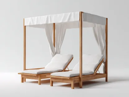 Bain de soleil-bois-tissu-221 x 162 x 224 cm-blanc-naturel-style contemporain-Nestuphaus