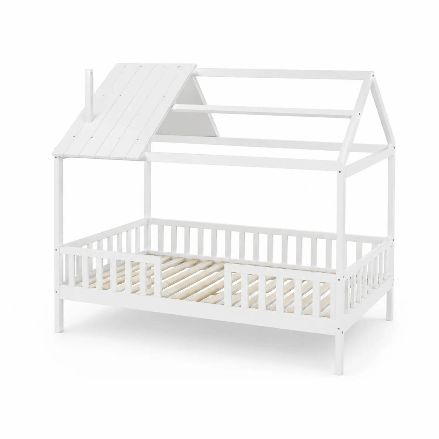 Cama Infantil de Madera con Forma de Casa 200x90 cm