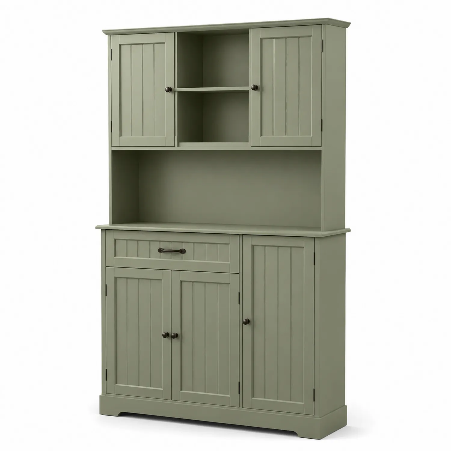 Küchenschrank aus MDF in Olivgrün 200x120x40cm