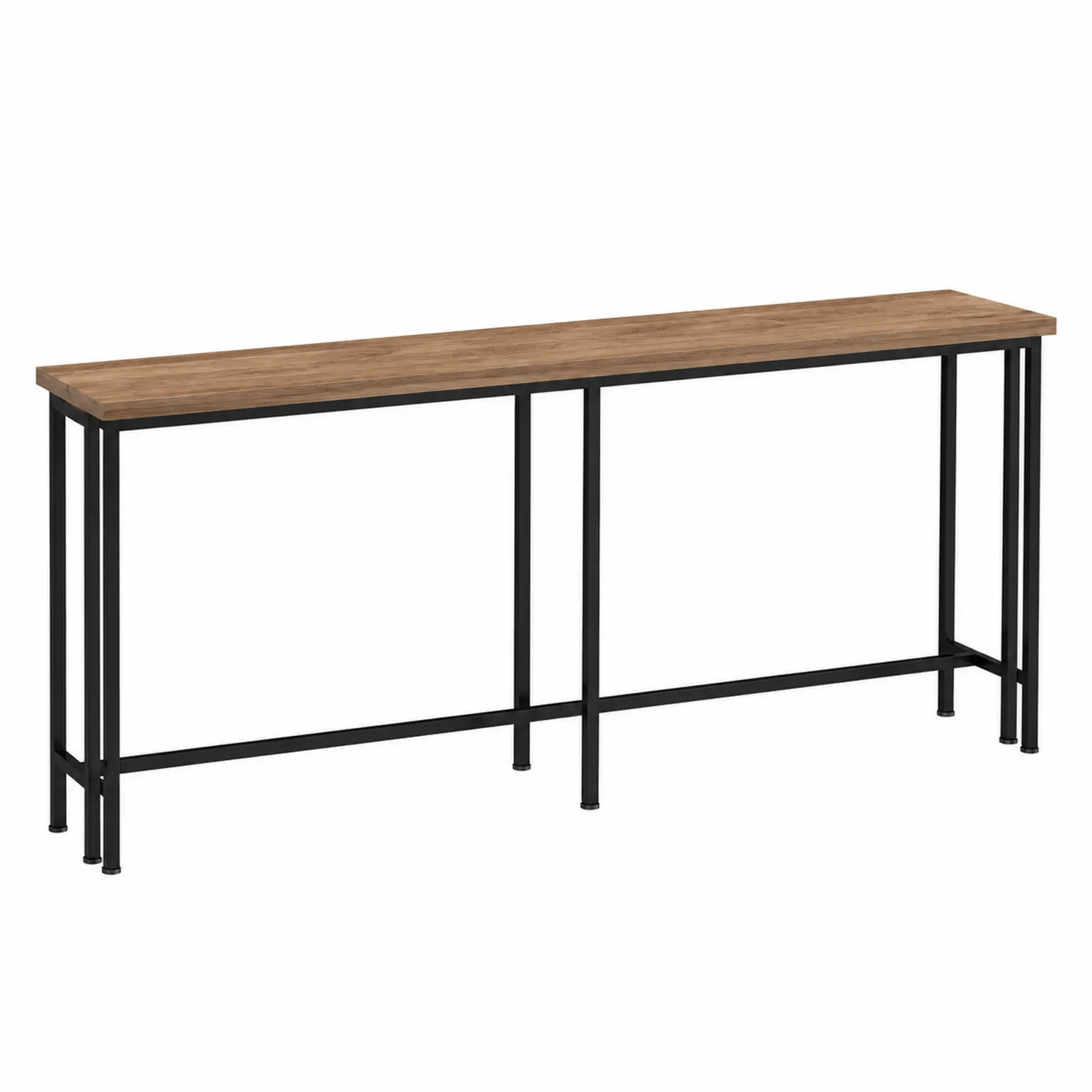 Konsolentisch rechteckig MDF Stahlgestell 120x30x75 cm