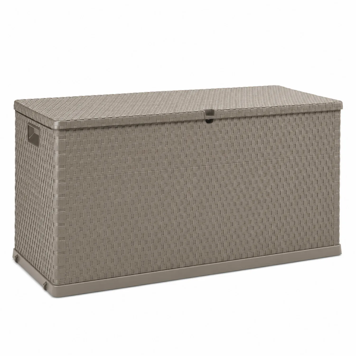 Garten Aufbewahrungsbox Rattanoptik Polypropylen Braun 120x60x50 cm