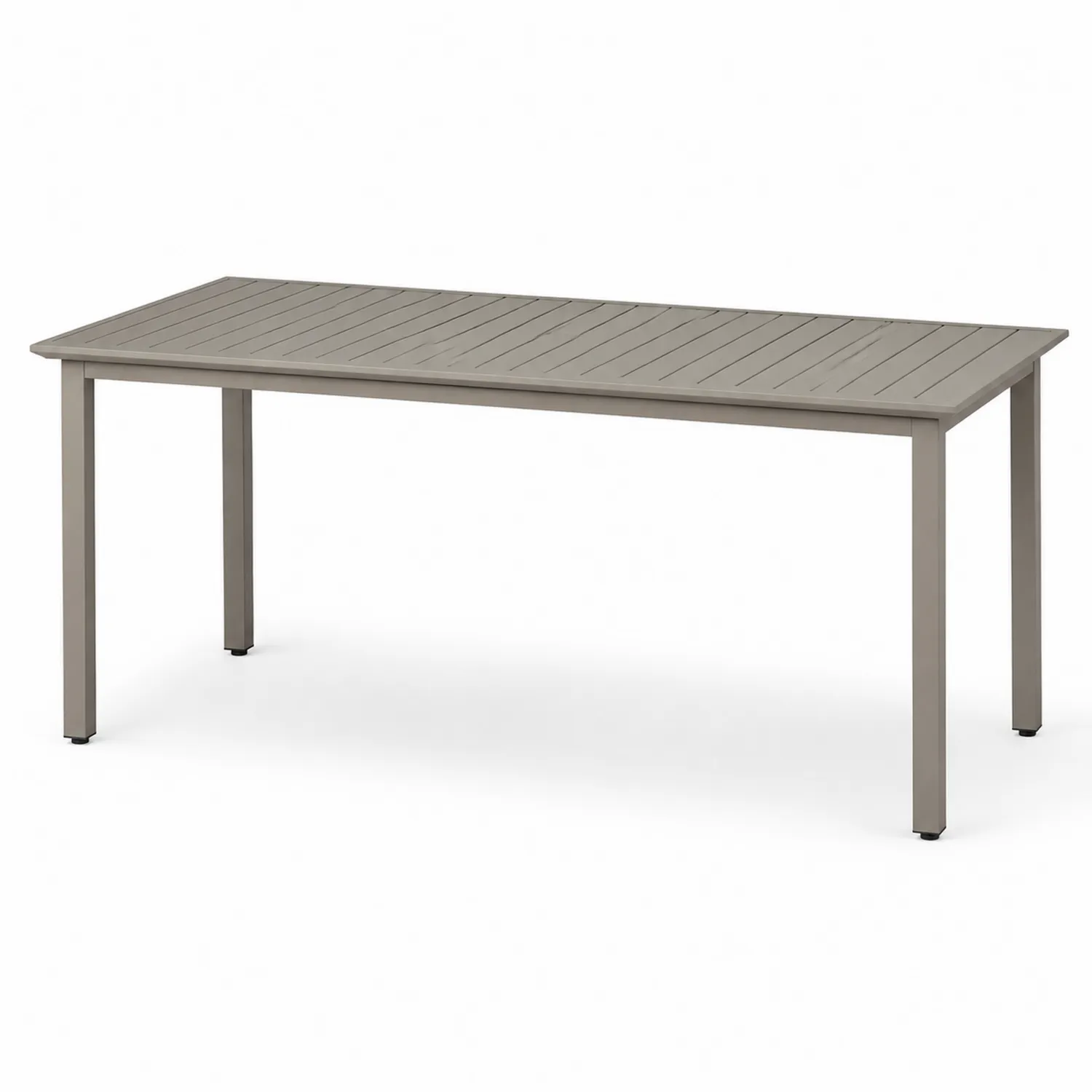 Aluminium Gartentisch Rechteckig Grau 200x90x75cm