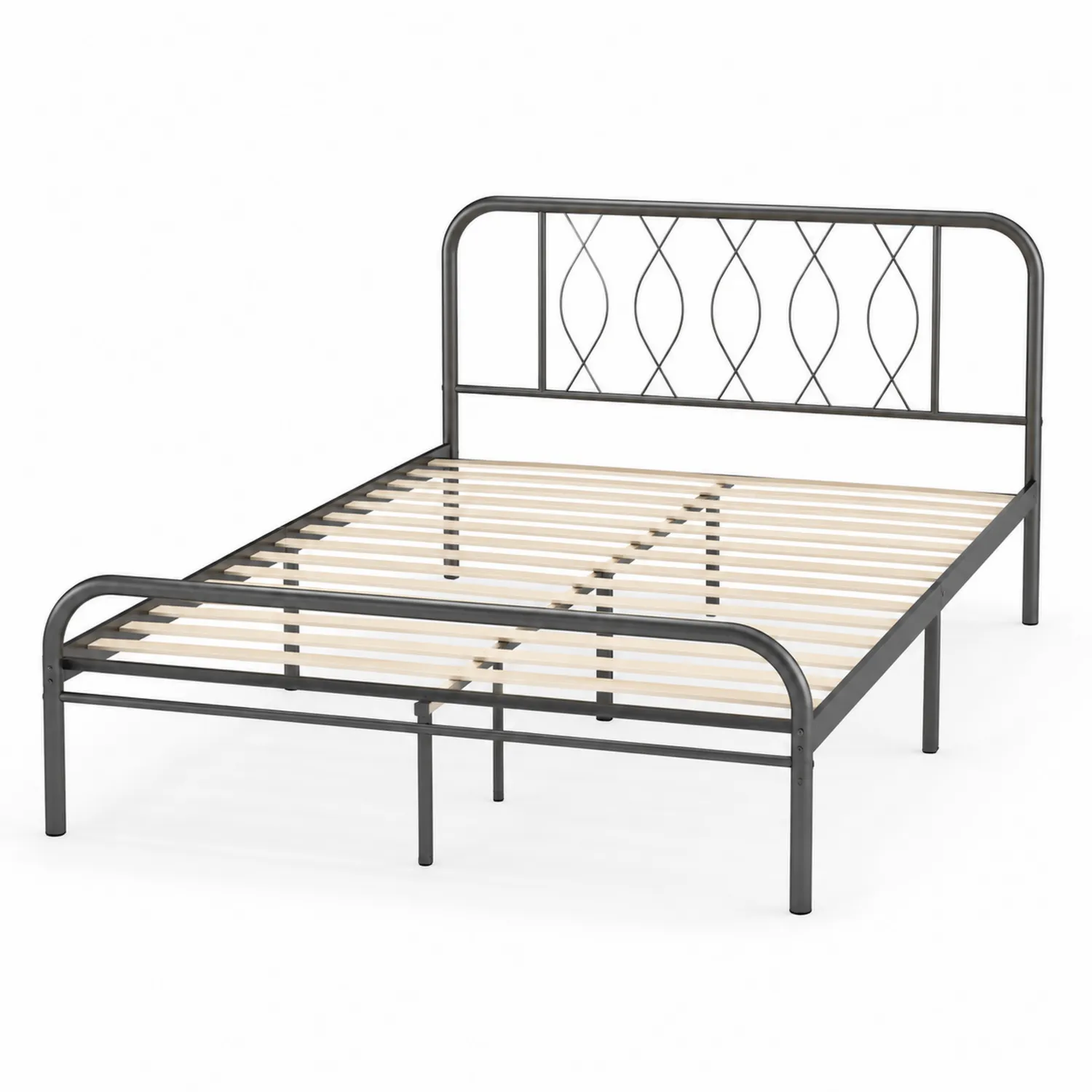 Metallbett Schwarz 200x140 cm