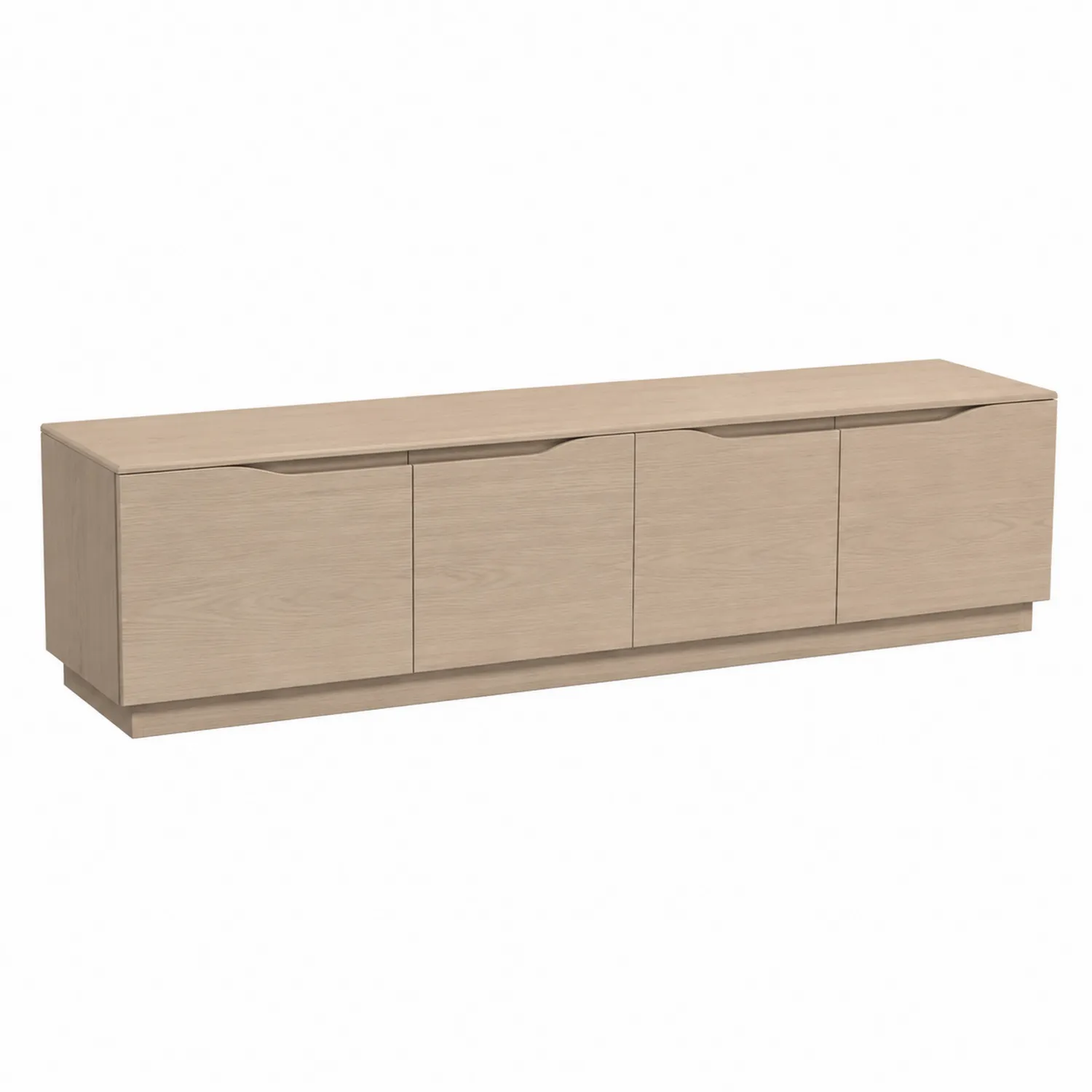 TV-Schrank Holz Natur 200x45x50 cm