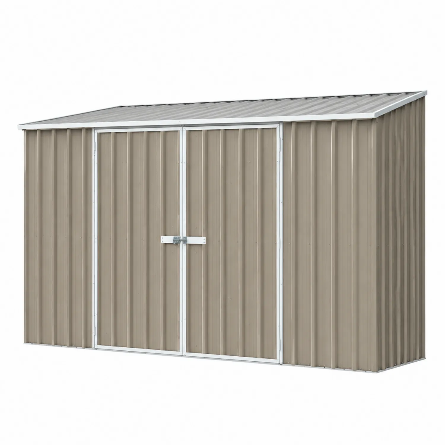 Metall Geräteschuppen Beige Rechteckig 213x130x185 cm