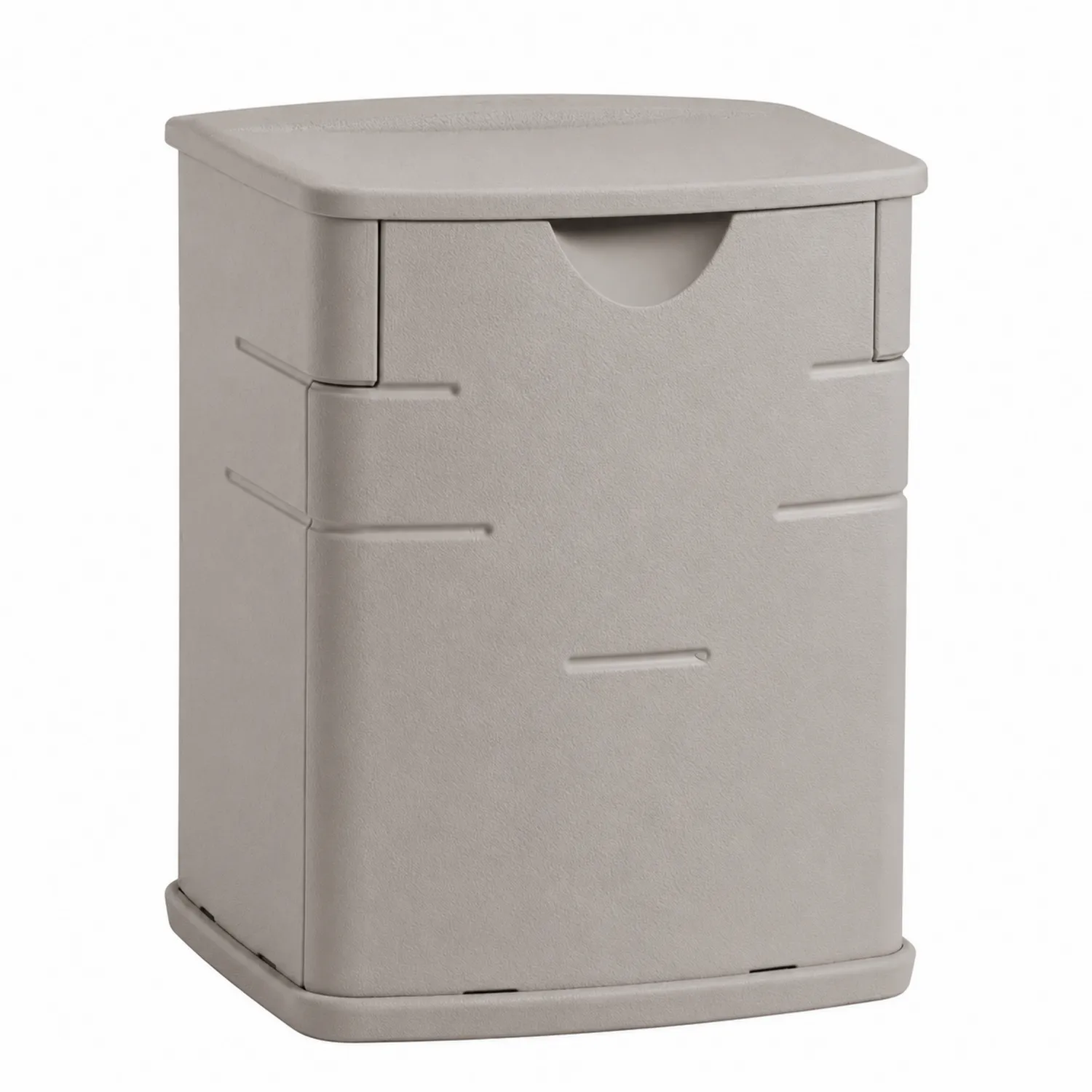 Aufbewahrungsbox aus Kunststoff Beige 60x35x45 cm