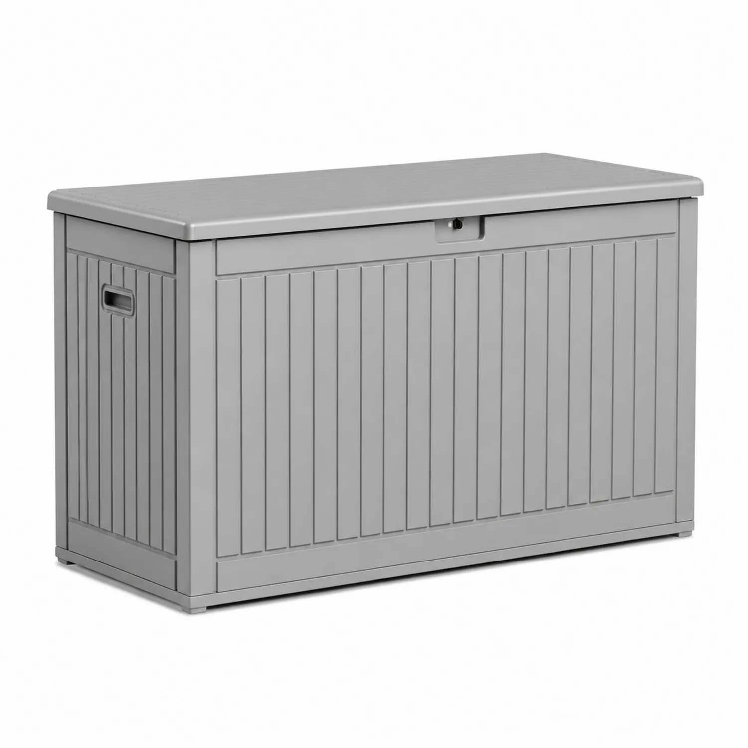 Garten Aufbewahrungsbox Kunststoff Polypropylen Grau 120x60x63cm