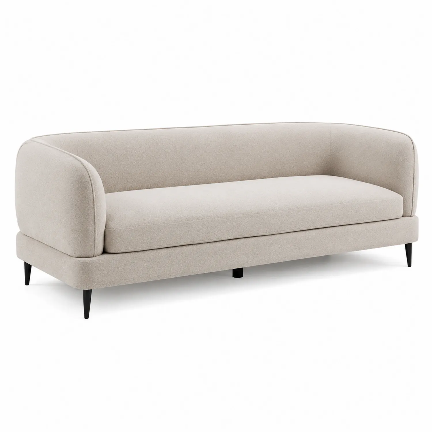 Sofa Beige Textil 200x90x80cm