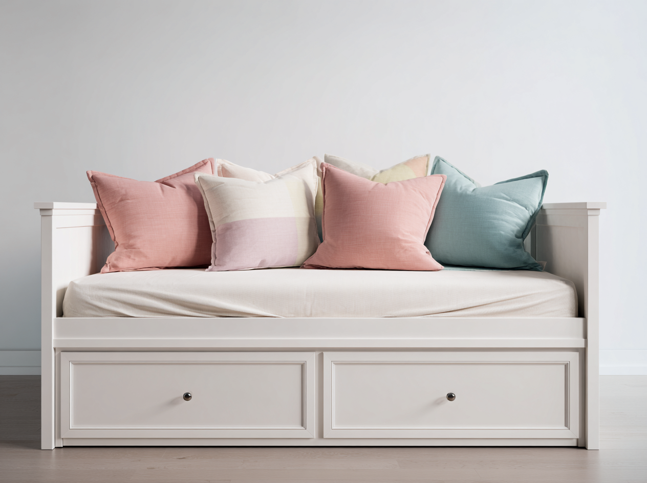 Canapé lit - bois-MDF - 200 x 93 x 77 cm - blanc - style moderne épuré-Cottahome