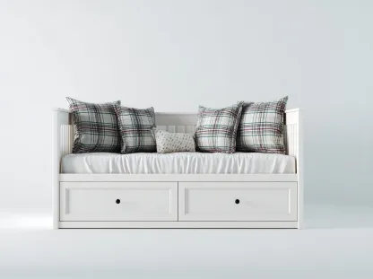 Canapé lit - bois-MDF - 198 x 92 x 78 cm - blanc - style moderne-Cottahome
