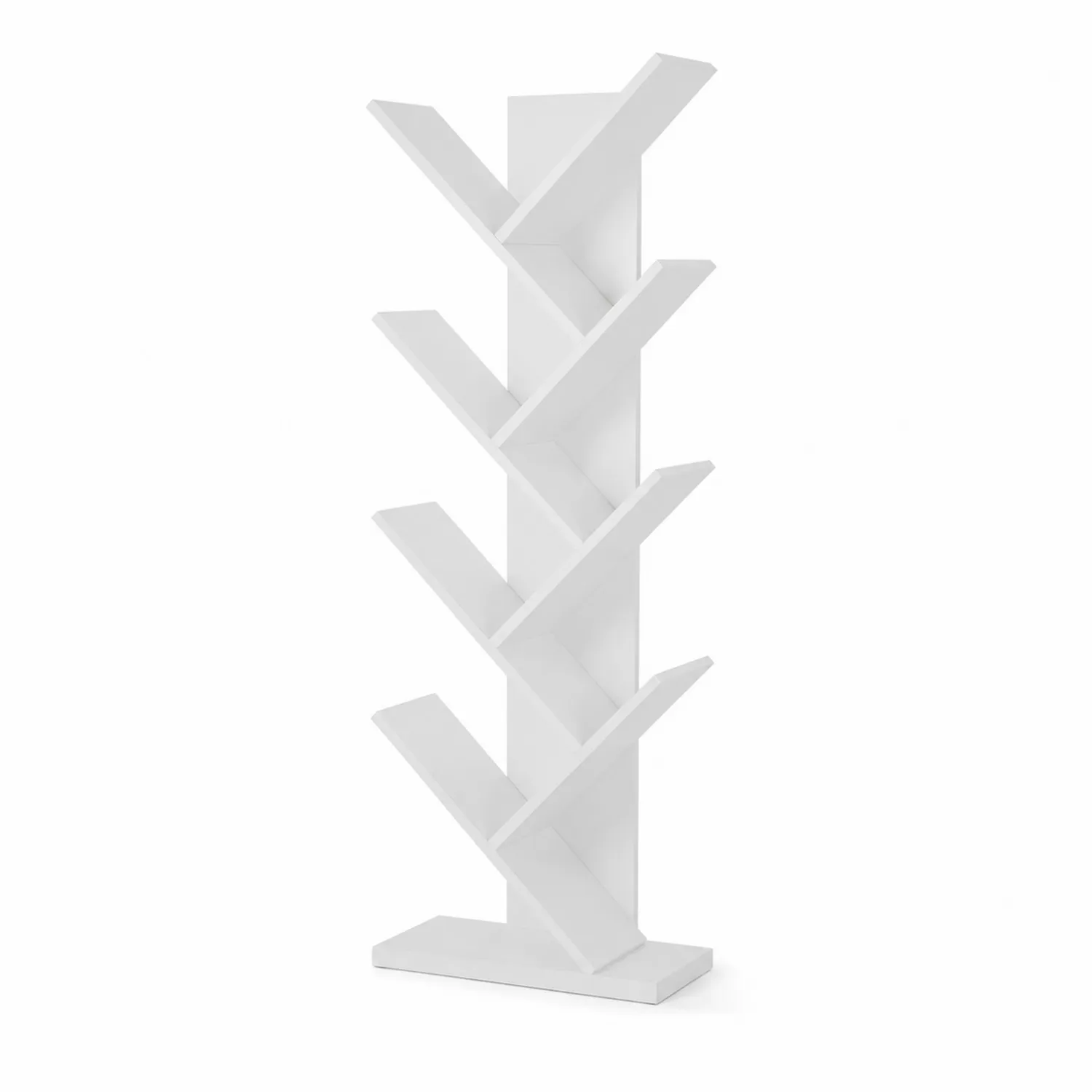 Étagère arbre blanche en bois