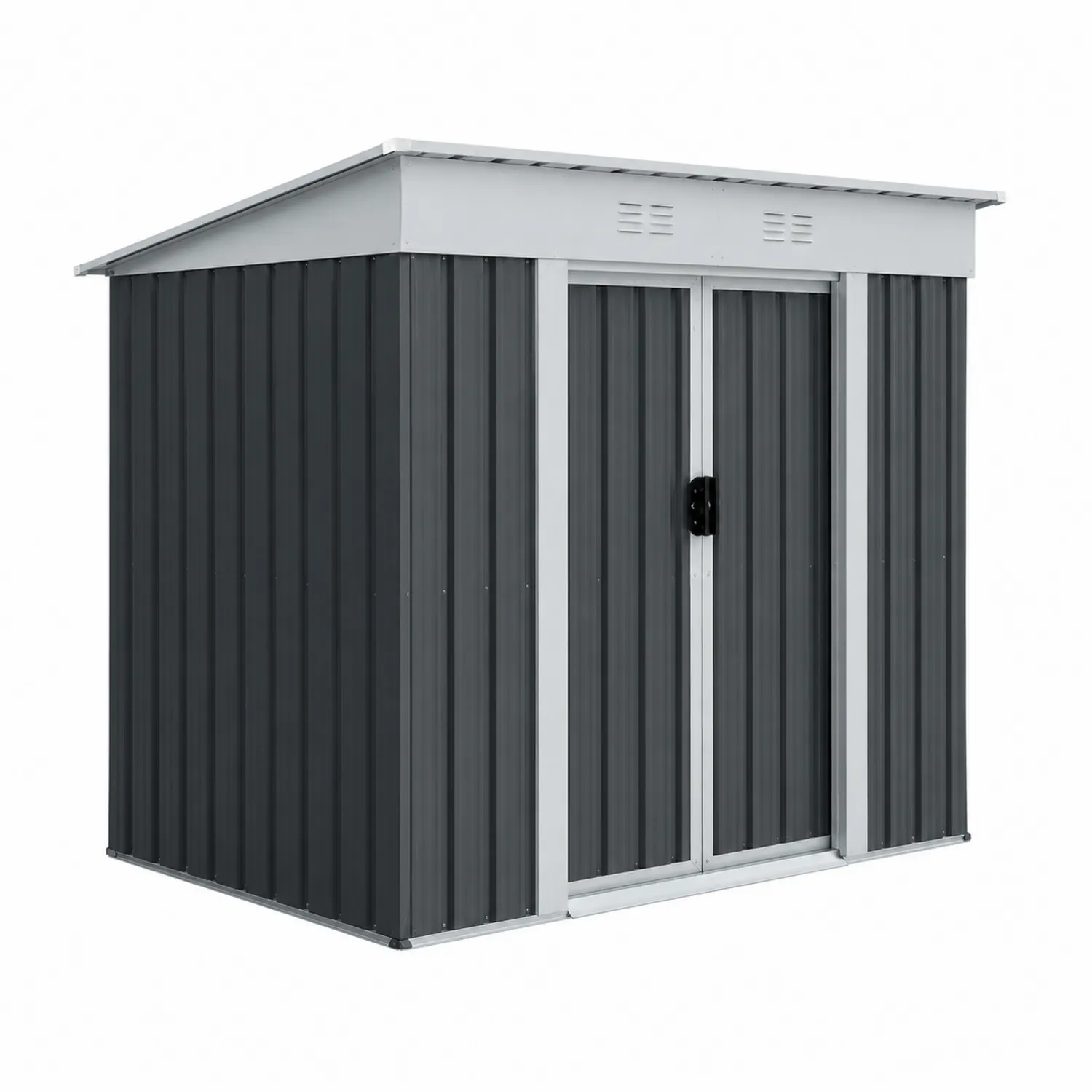 Abri de jardin en métal Gris Anthracite 213x130x173 cm