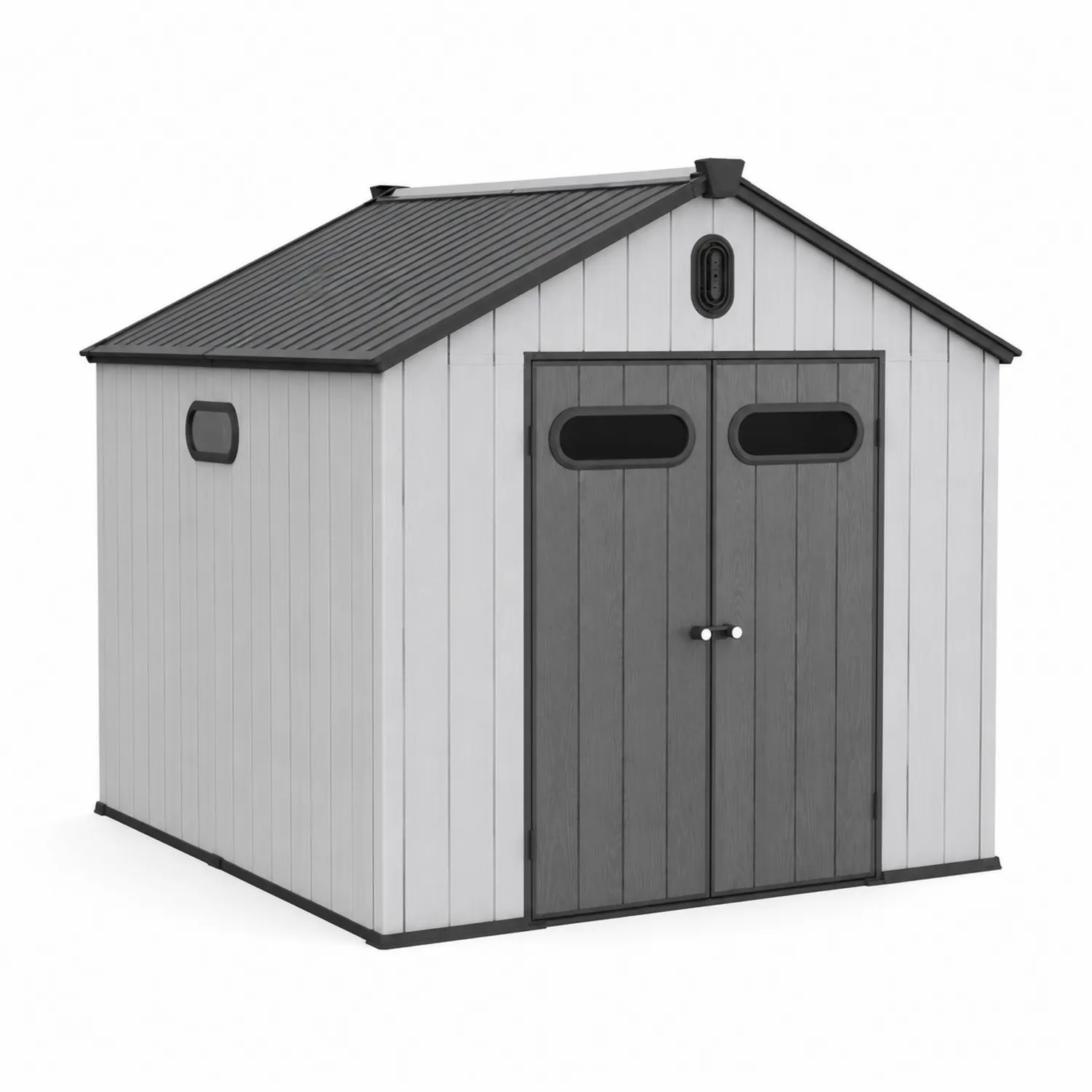 Abri de jardin en plastique gris 200x250x180 cm