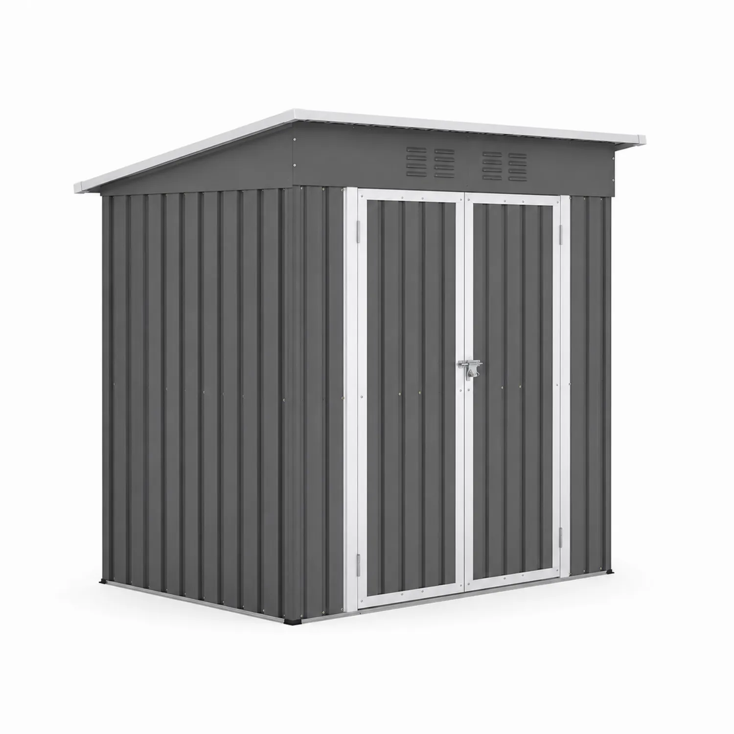 Capanno in metallo antracite 213 x 130 x 173 cm