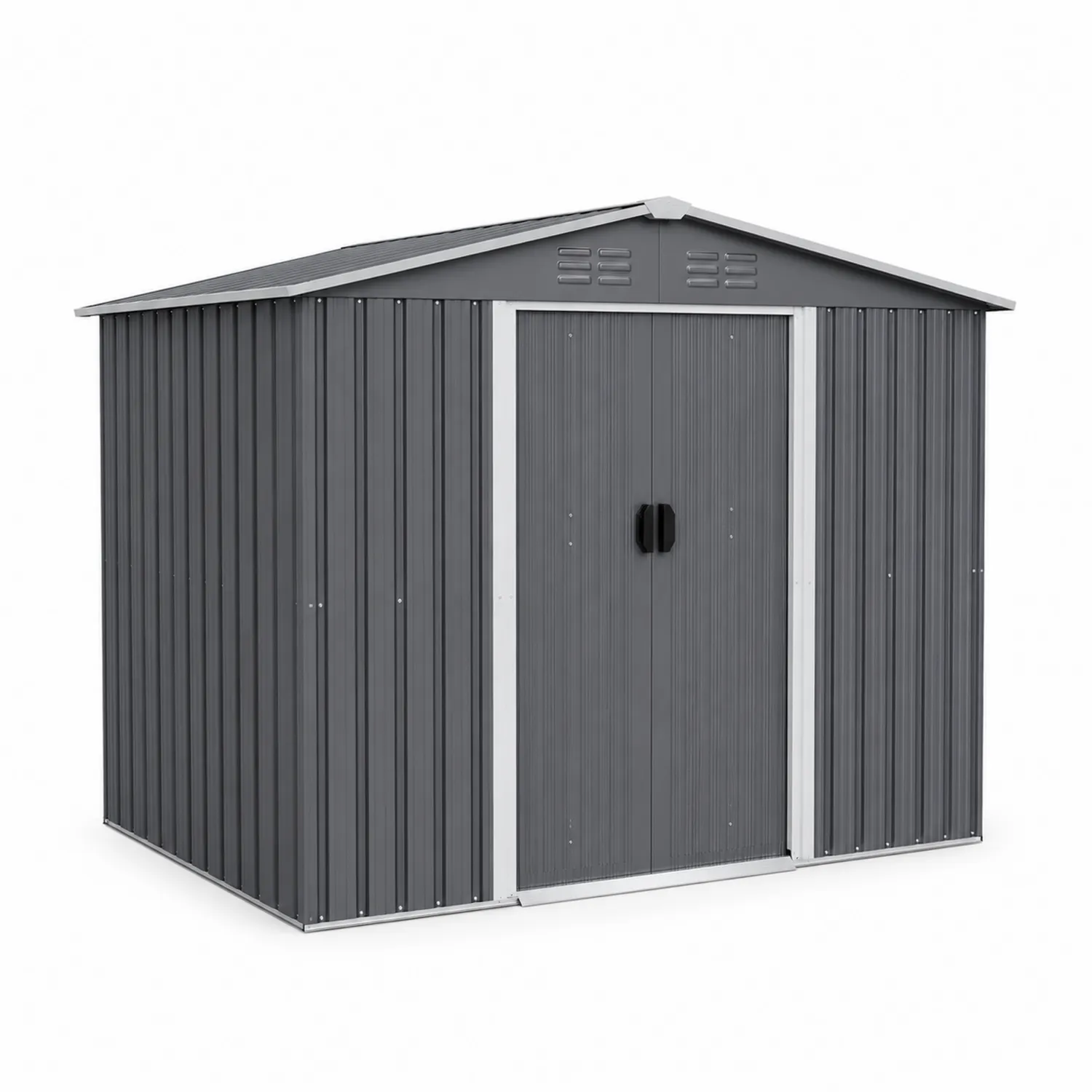 Capanno in metallo colore Grigio 210x200x185 cm