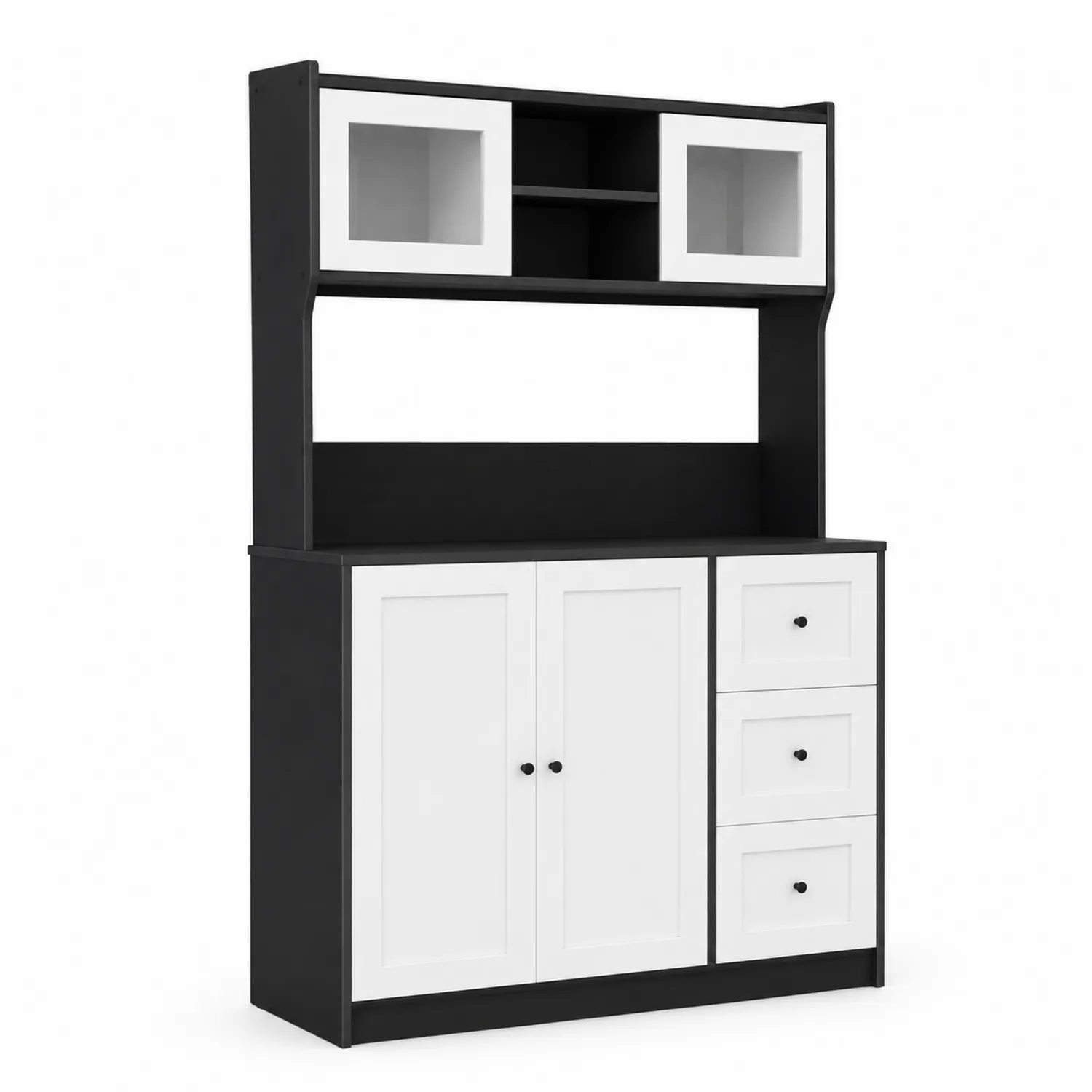 Credenza cucina in MDF con ante e cassetti 190x120x40 cm