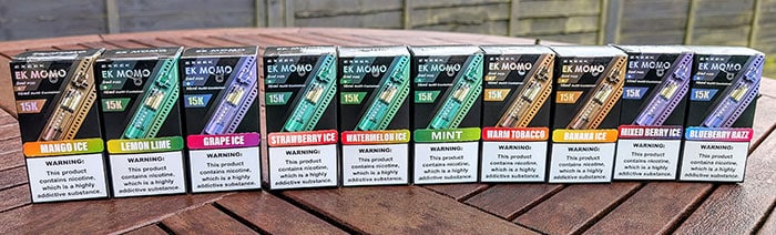 exeek momo flavours