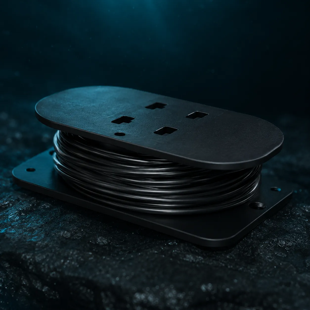 Cable spool for underwater fishing camera