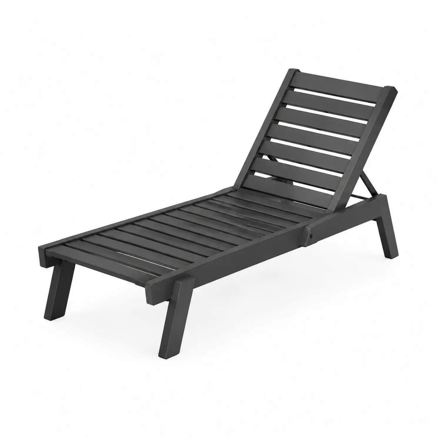 Chaise Longue Réglable Extérieure en Aluminium Noir