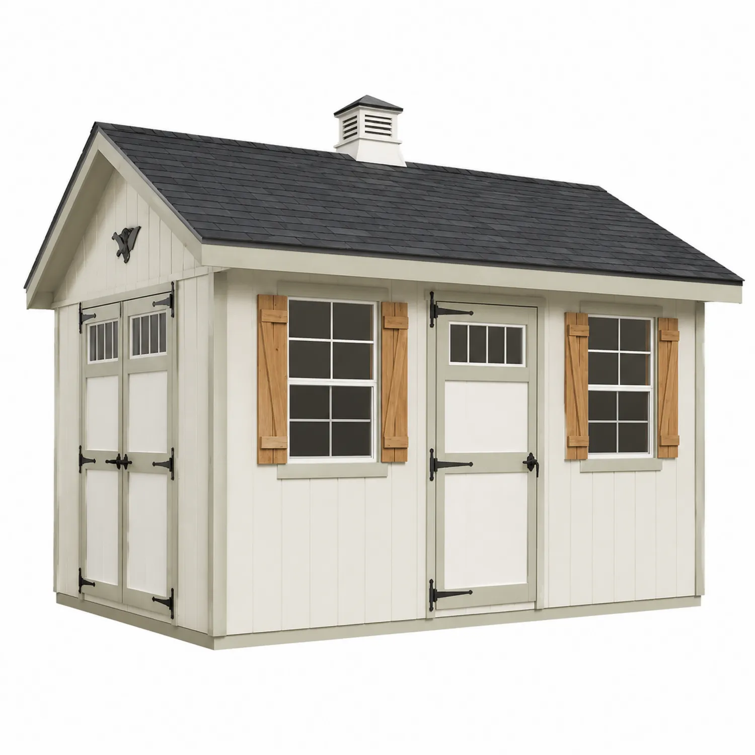 Abri de jardin en bois avec bardeaux d'asphalte