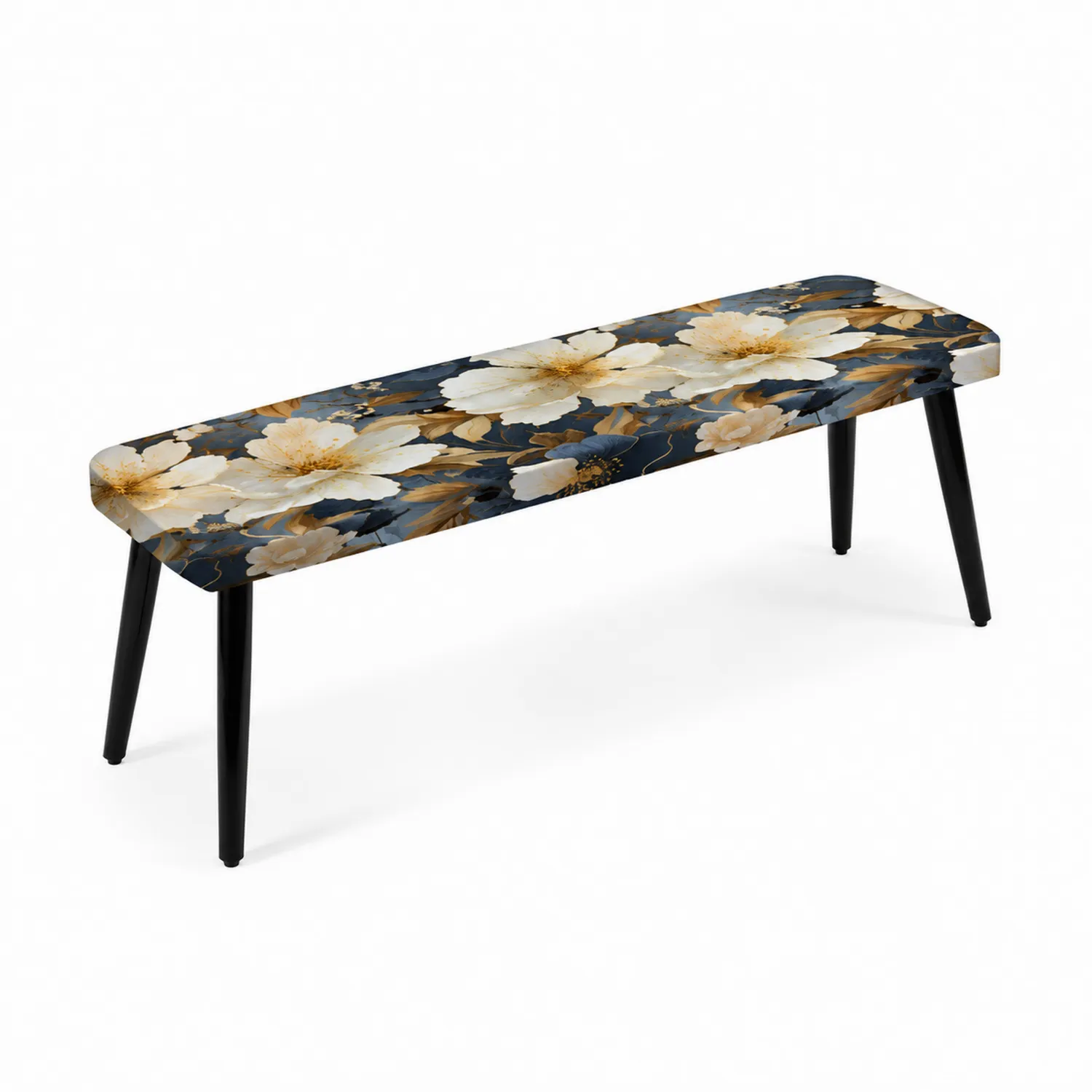 Banc en tissu imprimé floral Multicolore