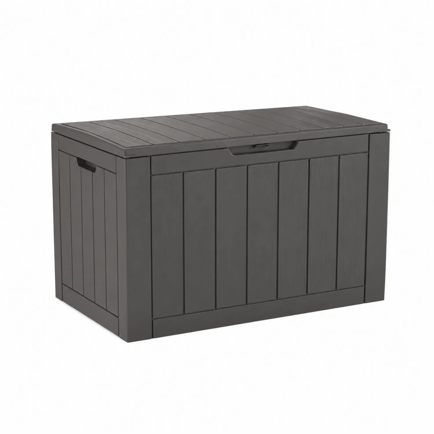 Coffre de rangement en plastique anthracite 120x45x60 cm-Velnovorin