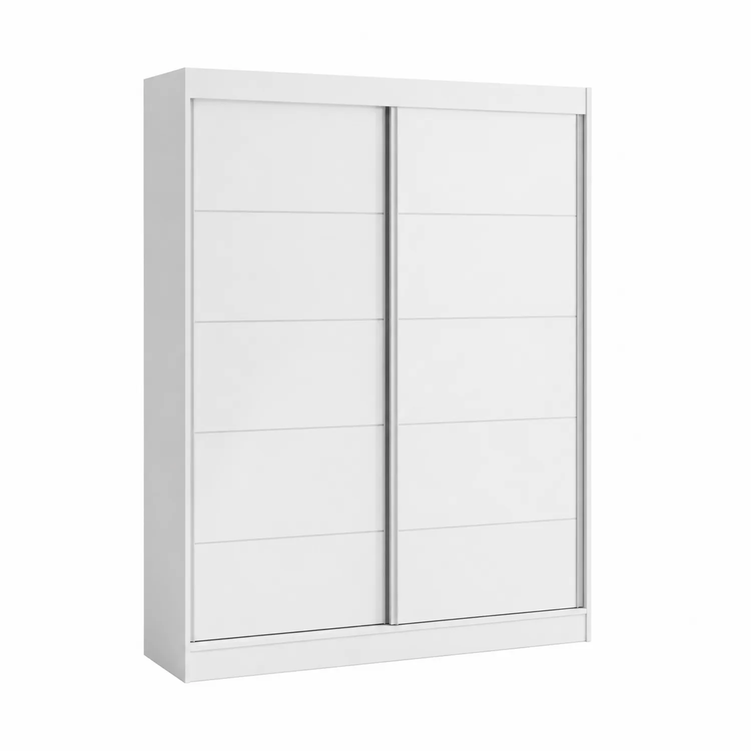 Armoire blanche à portes coulissantes en bois
