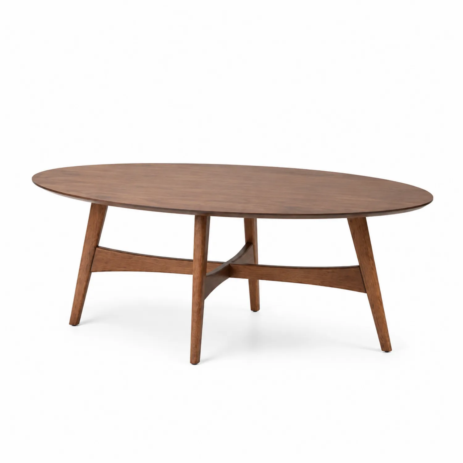Table basse ovale en bois