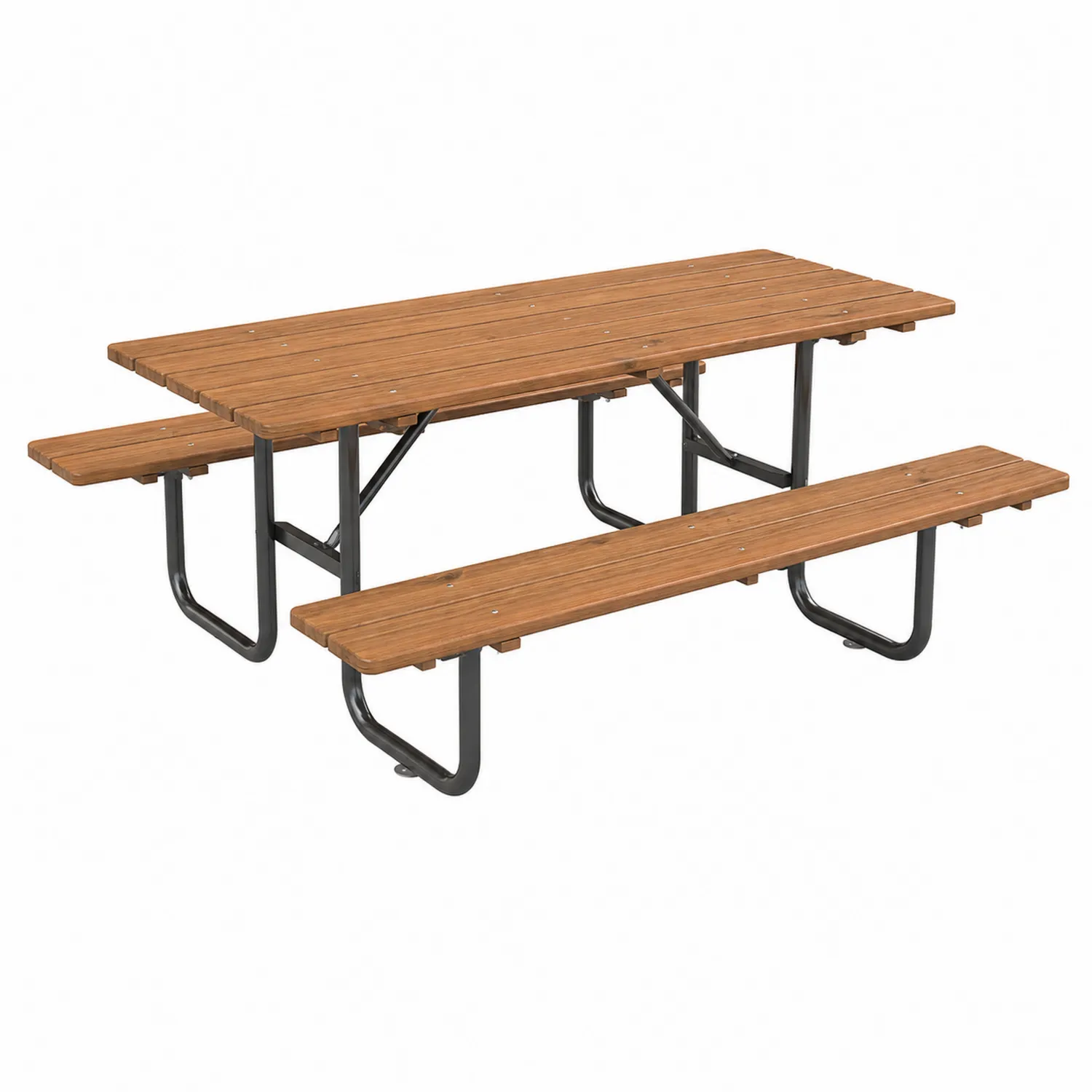 Table de pique-nique en bois et métal