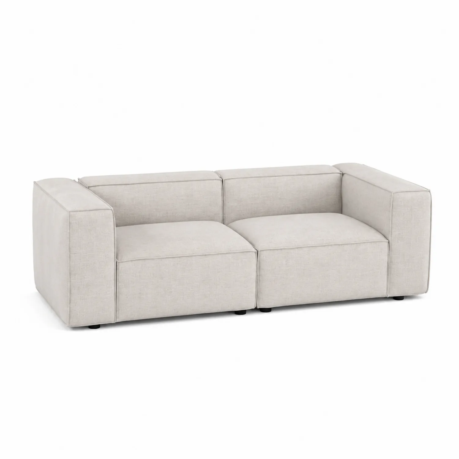 Canapé 3 places en tissu Beige
