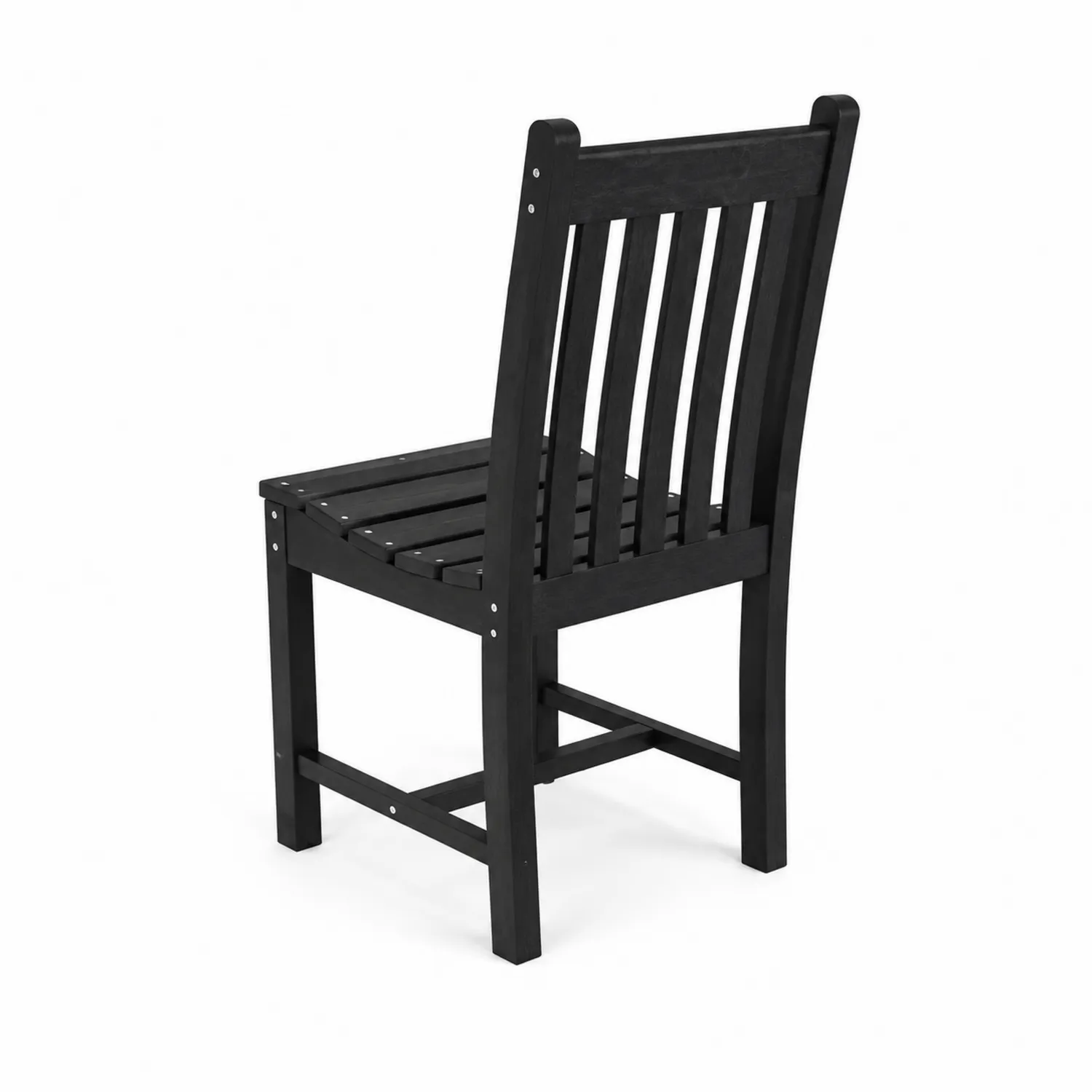 Chaise de jardin en bois d'acacia Noir 85 cm