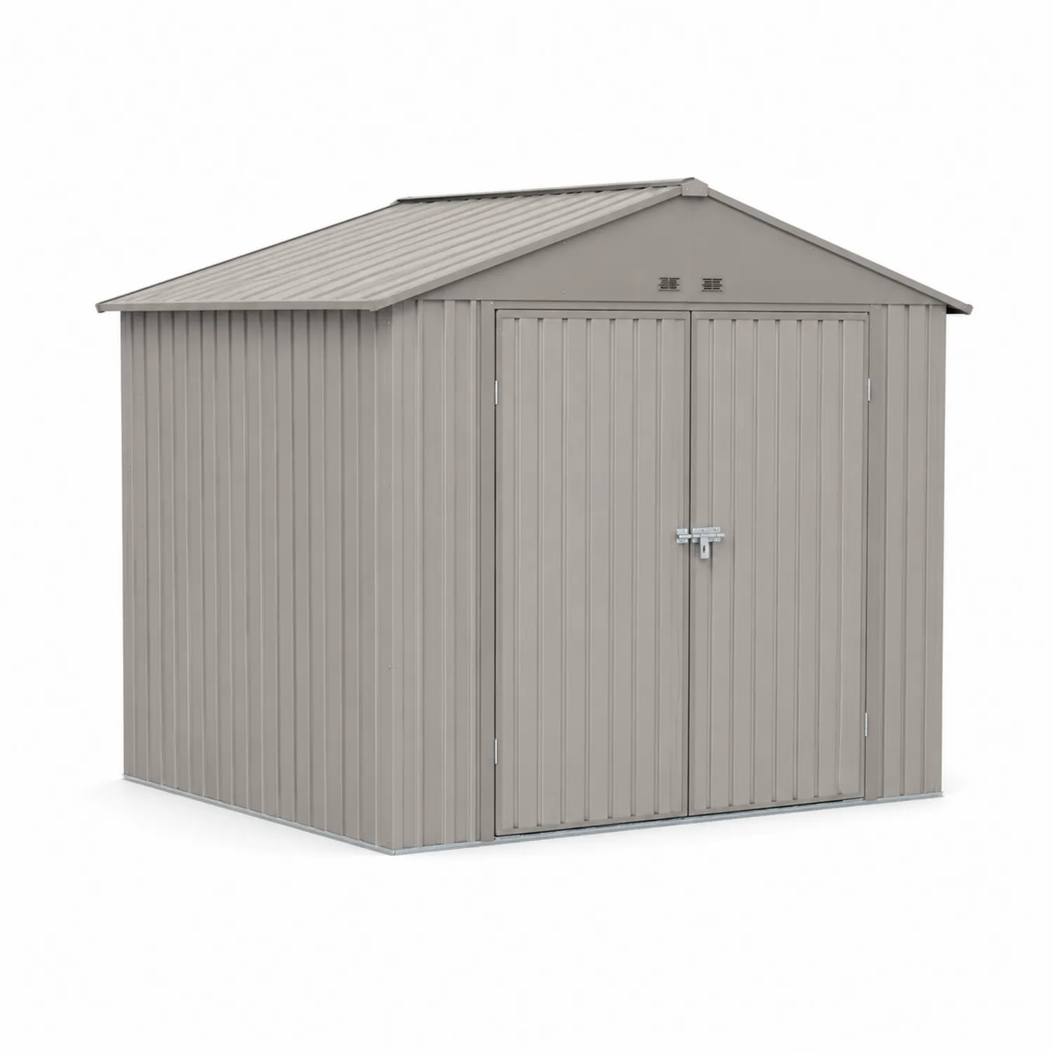 Abri de jardin en métal avec toit à deux pans 2x3 m