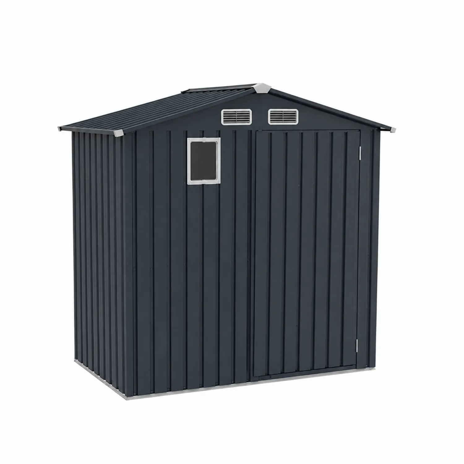 Abri de jardin en métal galvanisé Gris Anthracite 240x161x174cm