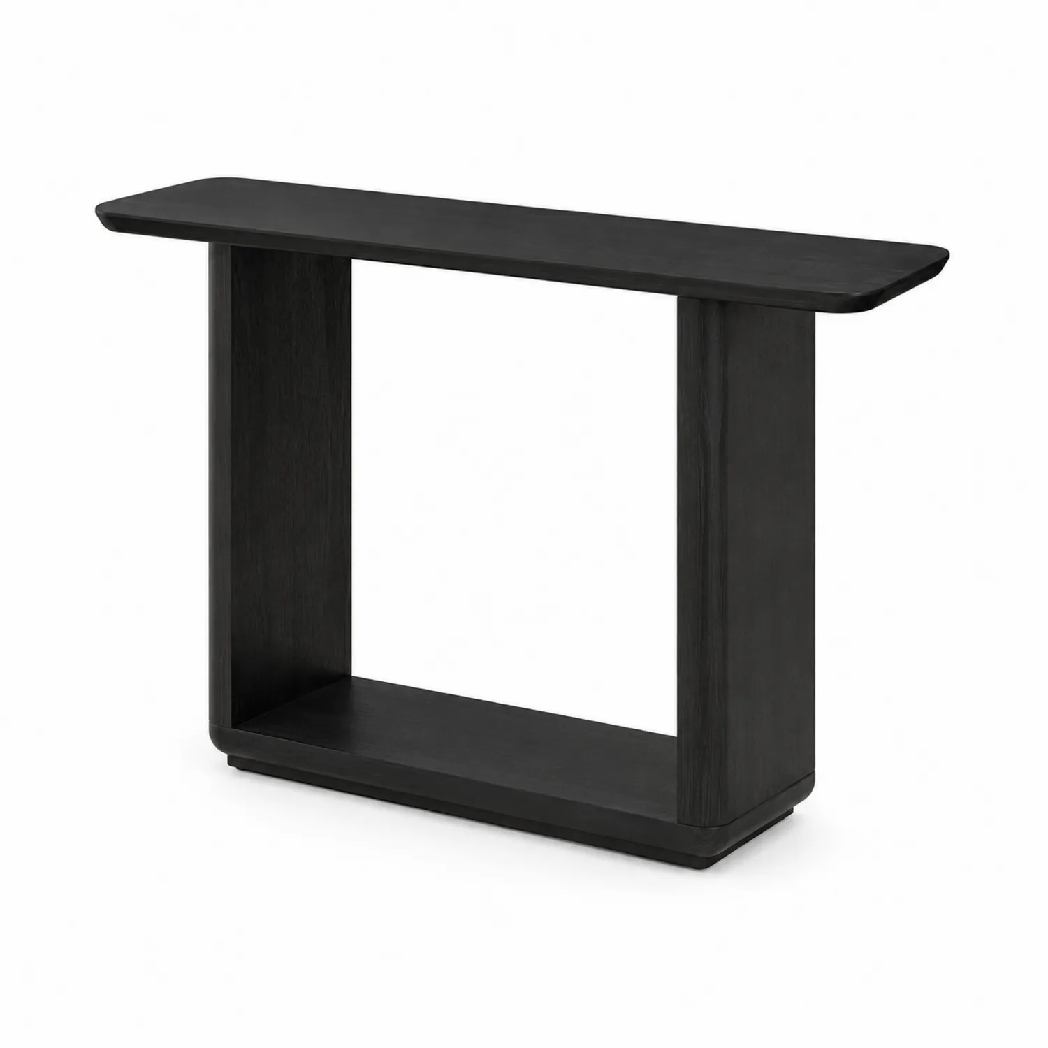 Console en bois 120x30x80 cm Noir
