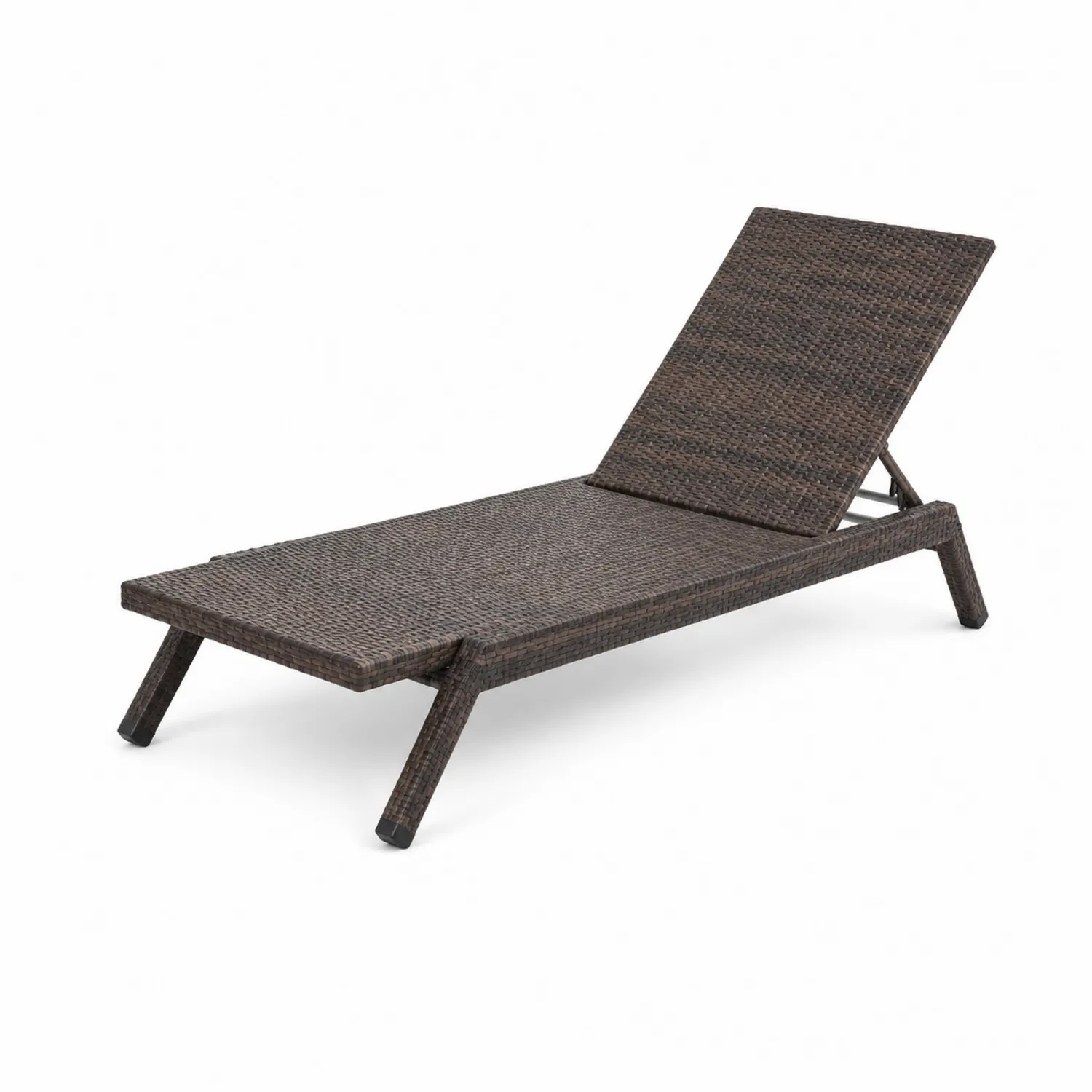Chaise Longue Réglable en Résine Tressée