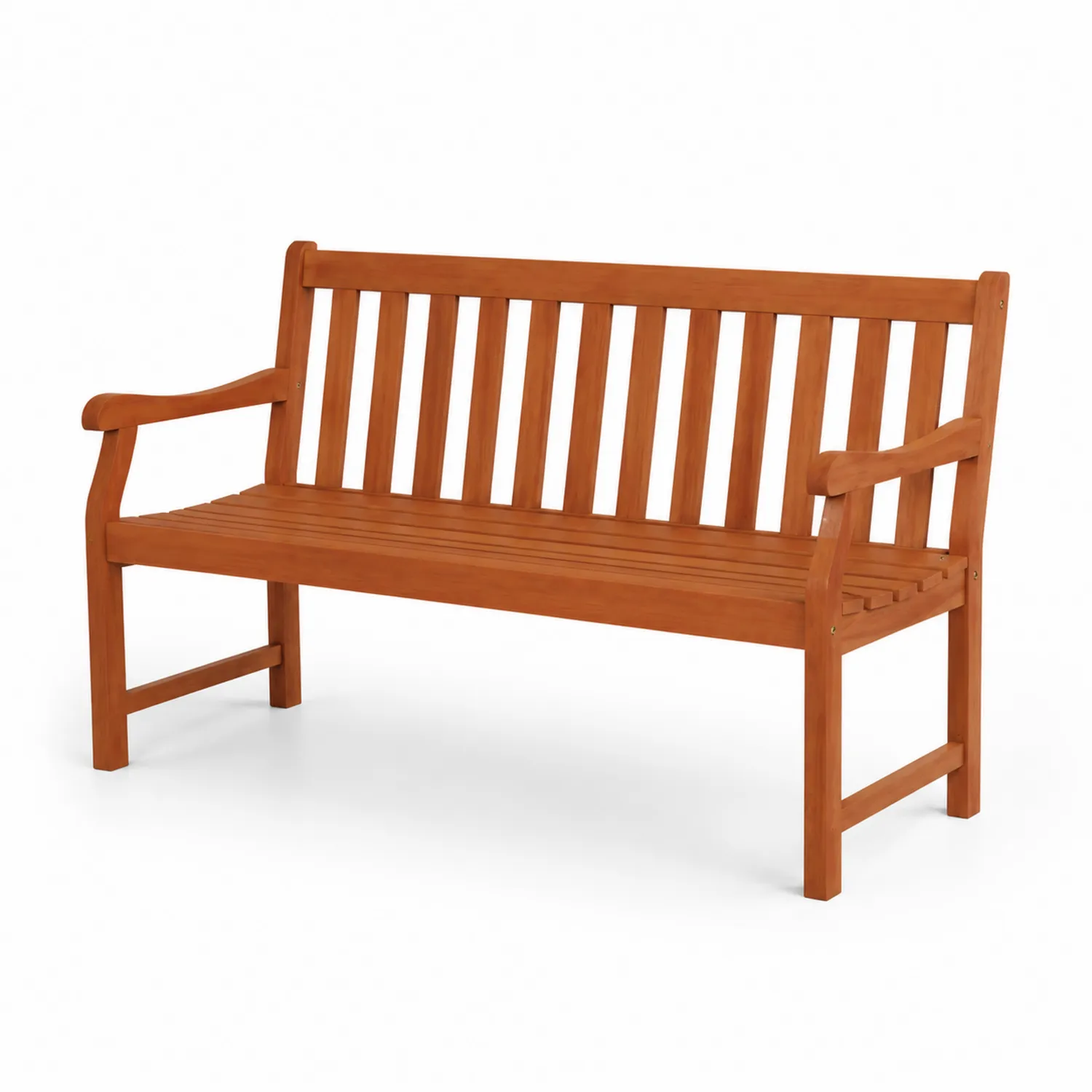 Banc en bois d'acacia brun 150x60x85 cm