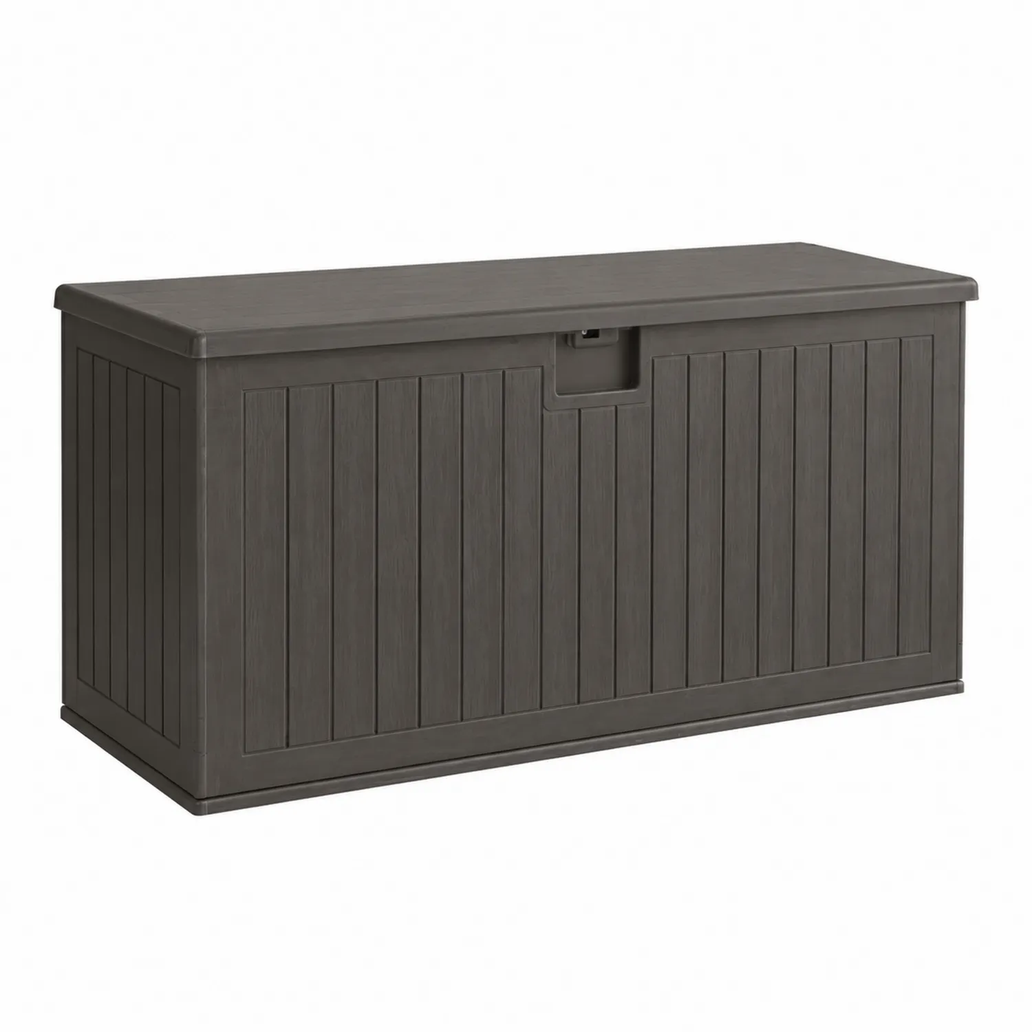 Coffre de rangement extérieur en polypropylène Gris 120x45x60 cm