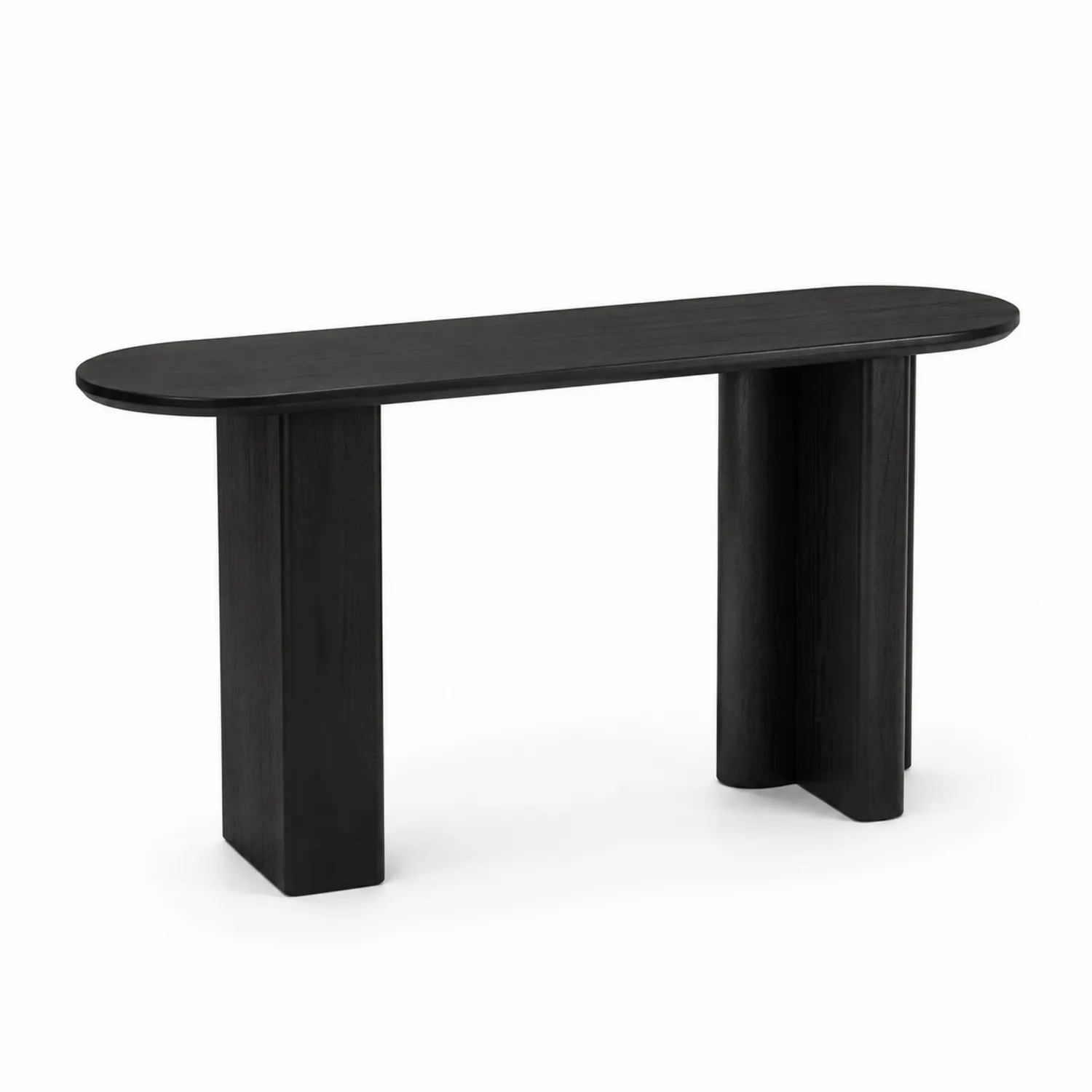 Table console en Bois Noire 120 cm