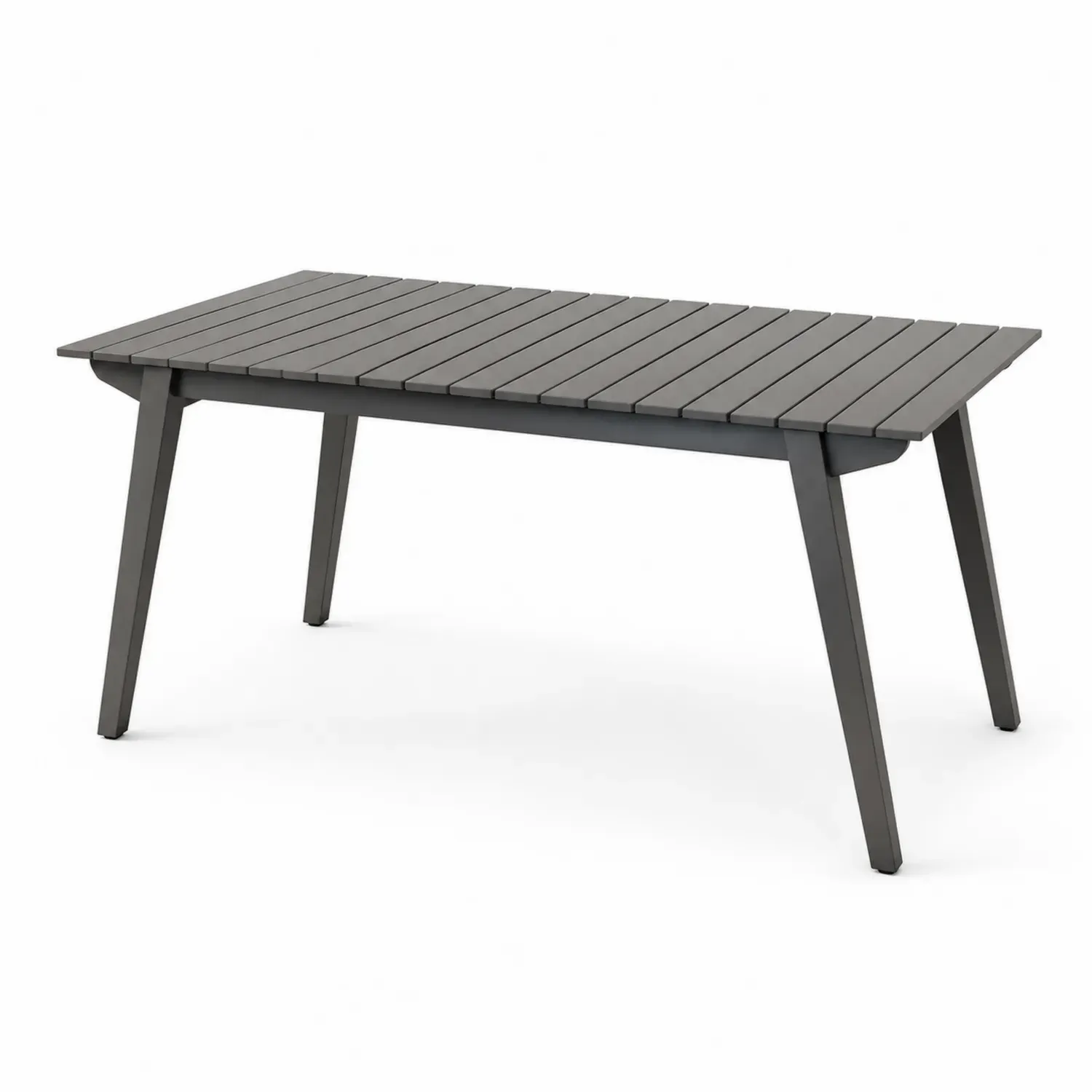 Stół jadalniany z aluminium prostokątny Szary 150x90x75 cm